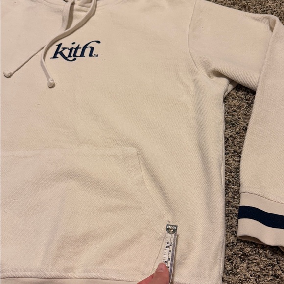 Kith Cream Hoodie with Black Stripes unisex - measurements included - Picture 11 of 17